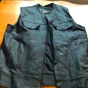 NWOT Leather Riding Vest